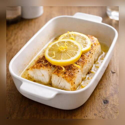 Треска в духовке с лимоном